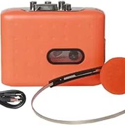 UJEAVETTE Cassette Tape Player Lightweight Compact Portable for Travel Outdoor Orange-image-32