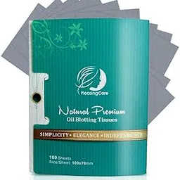 Natural Bamboo Charcoal Oil Absorbing Tissues - 100 Counts, Easy Take Out Design - Top Rated #1 Oil Blotting Paper, Premium Handy Face Blotting Sheets - Facial Skin Care or Make Up Must Have!-picture-56