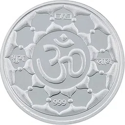 bangalore refinery 999 Purity Om Silver Coin 10 Gram-picture-22