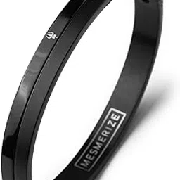 mesmerize Stainless Steel Sirius Spiritual Openable Oval Kada Bracelets | Bracelet for Men and Boys | Sacred Om, Holy Cross, Balancing Yin Yang, Strength Hanuman Gada Designs|-picture-33