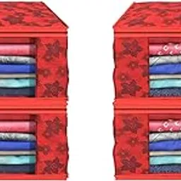 Garment Cover Non-Woven 90 GSM with Transparent Window & Double Metal Zipper – Pack of 4 | Dustproof Clothes Storage Bag for Sarees, Suits, Jackets, Shirts SBXLRL152493517524148523930-picture-35