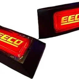 Car Reflector Lights, Red LED, Set of 2, Black-picture-13