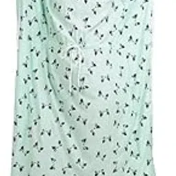 moonnap Mint Green Kaftan with Beauitful Bow- Print XL-picture-55