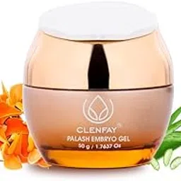 CLENFAY Palash Embryo Face Gel For All Skin Types | Normal, Oily, Acne-Prone, Combination Skin | Night Cream For Men & Women | Overnight Repair | 100% Vegan | Paraben Free (50g)-picture-15