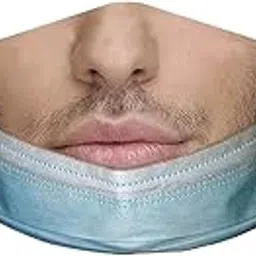 Creativity 3D Print Funny Bandit Prank Face Mask Masque Mouth Cover Adults G|Clothing, Shoes & Accessories | Costumes, Reenactment, Theater | Accessories | Masks & Eye Masks-image-97