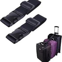 KSHMANIDHAYE Add a Bag Luggage Strap 1.5" x 20" Adjustable Suitcase Belt Travel Attachment Travel Accessories for Connect (2)-image-7
