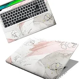 Floral D39 Full Body Vinyl Laptop Skin/Sticker/Cover Upto 15.6 Inches Laptops Laminated-Removable-HD Quality Compatible for Hp-Dell-Sony-Lenovo-Asus etc.(15x10 Inches)-picture-31