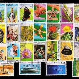 ISC~ Benin Stamps 25 Different Large & Thematic Stamps on Birds, Animal & Sports, All Genuine Postage Stamps ~ STAMPEX-picture-65