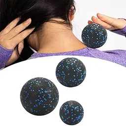 3 Pieces Massage Balls Compact Myofascial Balls for Foot Training Lower Back Black Blue| Sports Equipment | Outdoor Sports Gear | Exercise Gear-picture-57