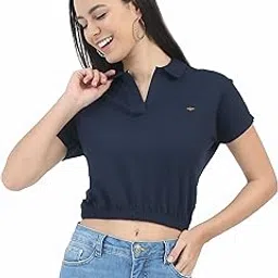 stellers Women's Mandarin Collar Crop Top | Feather Touch Feel | Warm| Regular Fit| Odour Resistant| Anti-Static| Wrinkle Free | Quick Dry | Stretchable | Lightweight | Sweat-Proof-picture-14