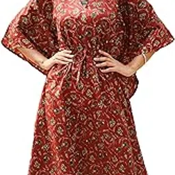 glamoura Pure Cotton Loungewear Kaftan for Women and Girls-picture-47