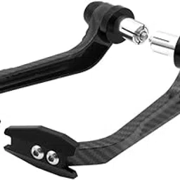 MOTOLURGY Motorycle Brake Clutch Lever Gaurad Protector Universal for All Bikes | CNC Aluminium Brake Clutch Lever Hand Guard Protector Modification Accessories Handguard (Black)-picture-11