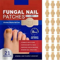 KNVBIN Original 21 pcs Over-Night Renewal Nail Treatment Patches Hydrogel Nail Care Fast Effective Nail Repair Patches (PACK OF 2)-picture-48
