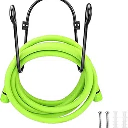 AMAZIO® Hose Pipe Hanger Heavy Duty Hose Stand Iron Rod Rustproof Wall Mounted Watering Hose Holder/Garden Pipe Stand/Watering Hose Reel Holds Over 150ft Water Hose Mount for Indoor/Outdoor-image-37