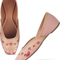 jm looks Women’s Traditional Embroidered Juttis | Ethnic Handmade Slip-On Juttis for Festive & Casual Looks-picture-35