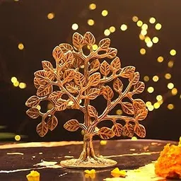 Sunpic Famous Gift 100% Pure Brass Beautiful Brass Kalpavriksha Tree | Karparga Viruksham Tree|Karpaga virushkam maram Tree of Life|Showpiece for Home Decor and Gifting Gift for Good Luck-image-34