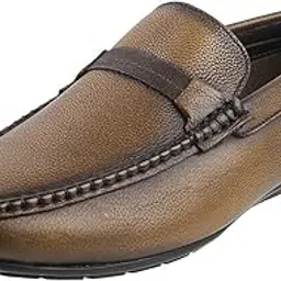 metro Men's Faux Leather Stylish Loafer Shoes-picture-17