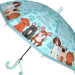 chaatewala ™ Children Cartoon Dog Umbrella, Animal theme Umbrella, Full-Automatic Long-Handle Boys Girls Kids, Animal Umbrellas, Umbrella for Children, Umbrella for Kids-picture-45