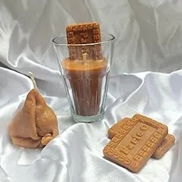 Chai Biscuit Samosa SOYA Wax Scented Candle Unique-picture-32