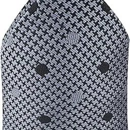 kovove Black Polka Dot Pocket Square For Men-picture-36
