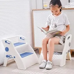 Divik Multifunctional Baby Step Stool – Foldable, Anti-Slip, Perfect for Potty Training - Portable & Foldable for Potty and Bathroom Use - Multi-Use Step Stool for Kids (1 Pc)-picture-52