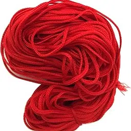 Lal Dhaga-10 Mtr, Lal Mauli Dhaga, Red Thread for Hand, Lal Dori for Hand, Neck,Mala,Rudraksh,Locket (Red, 10)-picture-51