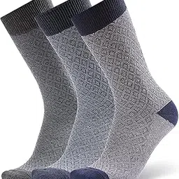 anchor Men's Regular/Mid-Calf/Crew Length Double Knitted Cotton Socks, Office/Formal/Business, Combo Pack of 3 Pair Socks-picture-38