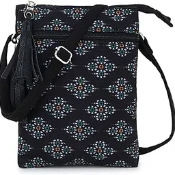 anekaant Canvas Chevron Printed Sling Bag-picture-40