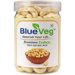 BlueVeg Premium Cashews 200g | Fresh Whole Kaju, Crunchy & Non-GMO | Grade A, Rich in Protein & Healthy Fats | Healthy Snack for Brain, Heart & Immunity-picture-14