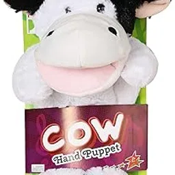 Hamleys Talking Hand Puppet Soft Toy for Kids 3Y+ | Interactive Plush Toy for Story Telling | Interactive Animal Hand Puppet for Kids Learning (Cow)-picture-19