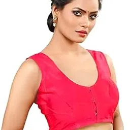 mondal fashion house Womens U Neck Sleeveless Cotton Readymade Stylish Blouse Comfortable and Versatile Wear-picture-39