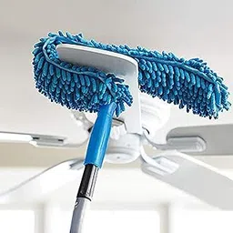 OCTOLYT Foldable Microfiber Fan Cleaning Duster Steel Body Flexible Fan Mop for Quick Ceiling, and Fan Dusting Office Fan Cleaning Brush with Long Rod (1 Piece)-picture-35