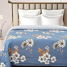 Florida Reversible Microfiber Comforter for Double Bed | Soft & Cozy 180 GSM AC Comforter | Polycotton Fabric for All Seasons-image-7