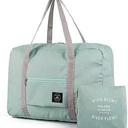 hebezon Large Capacity Folding Travel Bag Lightweight Waterproof Carry Luggage Bag Travel Duffle Handbags Waterproof Carry On Luggage Bag Lightweight Travel Luggage Bag for Women and Men (Green)-picture-22
