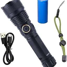 Best Ultra Bright 5 Mode led Long Range Most Powerful Torchlight(Black)-picture-15
