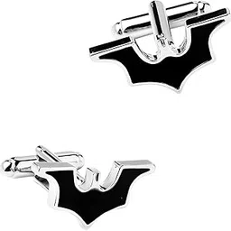buildcon Cufflinks for Men Formal, Bat Design French Cufflinks Set for Men,Cuff Links for Shirt, Stylish Accessories for Business Wedding Events-picture-45