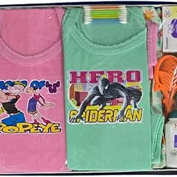 Ambika Stores Readymade 6pcs Newborn Baby Gift Set Has All Newborn Baby Essential | Bath & Skin Care, Best Gift Set for Unisex Baby (0-6 Month, Pink & Green)-picture-63