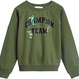 Hopscotch Boys Cotton and Polyester Round Neck Sweatshirts-picture-47