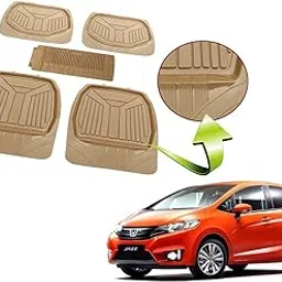 Kozdiko Heavy Duty Beige Color 3G Beige Rubber Mats Set of 5 Pcs for Hyundai Creta-picture-23