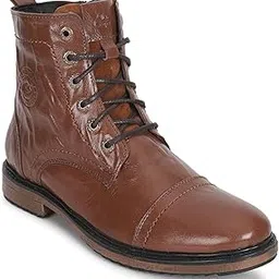 allen cooper Crumbled Leather Boots For Men-picture-16