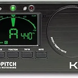 KLIQ MetroPitch - Metronome Tuner for All Instruments - with Guitar, Bass, Violin, Ukulele, and Chromatic Tuning Modes - Tone Generator - Carrying Pouch Included, Black-picture-23