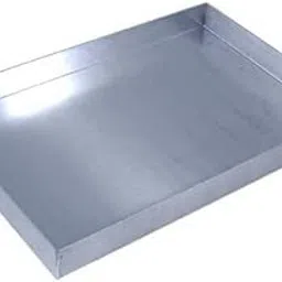 Noble Foods Swiss Roll Aluminum Rectangle Baking Tray for Sponge and Brownie (12 x 10 x 1 Inches) image 1