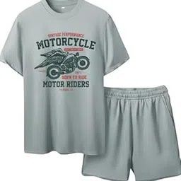rivanora 🏍️ Men’s Motorcycle Printed Co-ord Set | Trendy Summer Wear | Stylish Casual Outfit-picture-53
