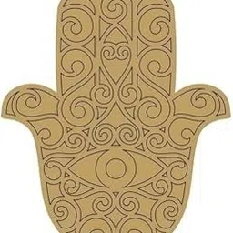 Hand Pre-Marked Wooden MDF Shapes Cutout for Crafts Work Decor Artistic DIY Work Art (8 Inch) Beautiful-picture-13