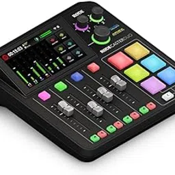 Rode Caster Duo Compact All-In-One Audio Production Solution For USB Dj Mixer Podcasting, Streaming, Music Production And Content Creation, Black-image-20
