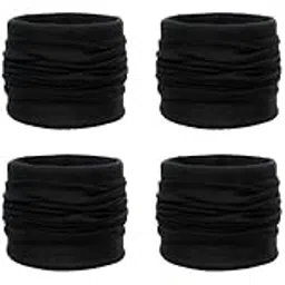 vinson Fashion Bee Unisex Headwear Headband Head Wrap UV Resistence Sports Bandana Fashion Bee Scarf Face Mask (Black)-(Pack of 08)-picture-31