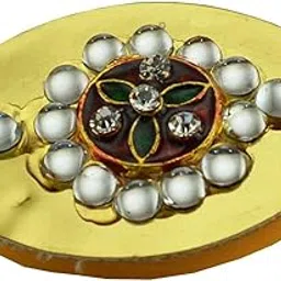 vidhya kangan Handmade Fancy Stone stud Work Saree pin Brooch for Women Jewellery Latest Stylish Crystal Unisex Floral Shape Brooch for Women/Girls (sku-bro1793)-picture-38