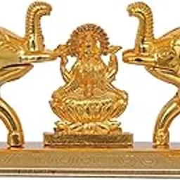 Golden Metal Kumkum Holder/Kumkum Box for Gifting, Pooja, Thali, Mandir, Home, Temple, Gifting (Royal Kumkum Box) with Laxmi maa-picture-20