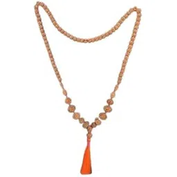 sarvaksh 1-14Mukhi+Gauri Shankar Ganesh Rudraksha +5 Mukhi Mala Wood Necklace-picture-11