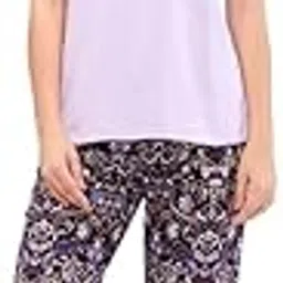 juliet Women's Printed Premium Cotton Tshirt Pyjama Set Night Suit-picture-38
